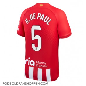 Atletico Madrid Rodrigo De Paul #5 Hjemmebanetrøje 2023-24 Kortærmet